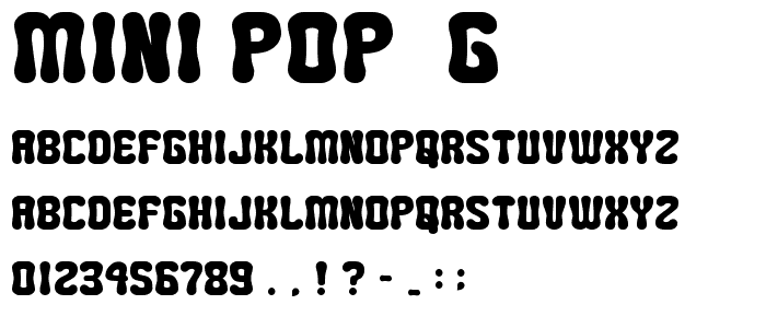 MINI POP__G font